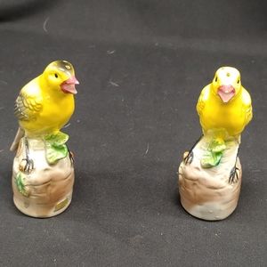 Vintage Chirping Salt & Pepper Shakers